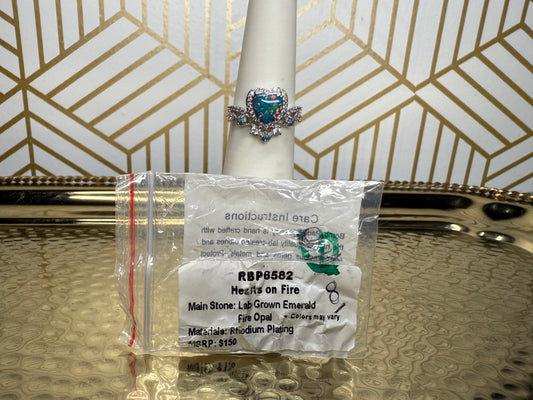 Hearts on fire ring  sz 8